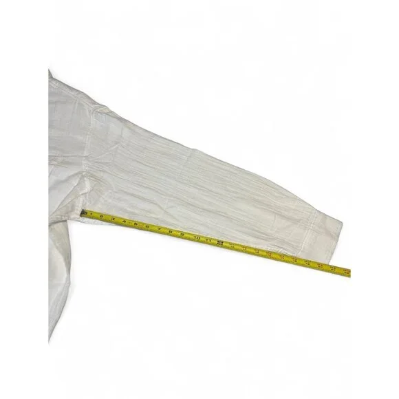 GAP White XXL Long-Sleeve Button-Up Shirt With Front Pockets For Women - Picture 12 of 12